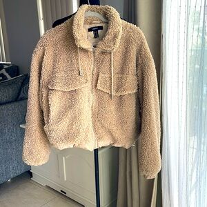 Forever 21 beige Sherpa Jacket L